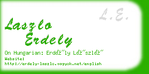 laszlo erdely business card